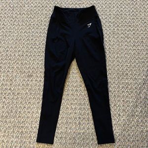 Black GYM SHARK leggings with side pockets